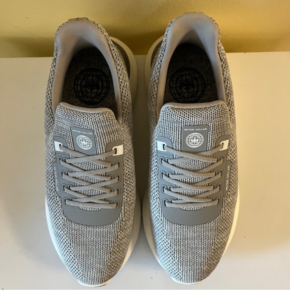 NEW Peter Millar Women’s Hyperlight Apollo Sneaker Light Gray Size 7 - NO BOX - Picture 4 of 13